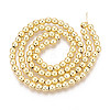 Electroplate Non-magnetic Synthetic Hematite Beads Strands G-L485-01C-G-2
