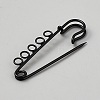 Spray Printed Iron Brooch Findings IFIN-WH20004-07B-07-2