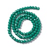 Faceted(32 Facets) Glass Beads Strands LS-EGLA-J042-36B-11-2