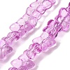 Transparent Glass Beads Strands GL-CBAAE04-01G-1