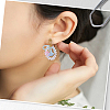 40Pcs Bowknot Ion Plating(IP) 304 Stainless Steel Stud Earring Findings STAS-SC0010-43-5