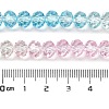 Transparent Painted Glass Beads Strands DGLA-A034-T6mm-A21-3