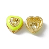 Rack Plating Brass Cubic Zirconia Beads KK-C007-16G-02-3