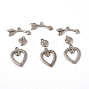 Tibetan Style Alloy Toggle Clasps X-LF5027Y-3