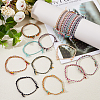 40Pcs 20 Colors Adjustable Cotton Cord Bracelets Braided for Men Women BJEW-DC0001-26-5