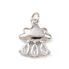 Brass Micro Pave Cubic Zirconia Pendants KK-G544-24P-1