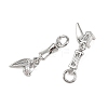 SHEGRACE Brass Micro Pave Clear Cubic Zirconia Pendants XGRQ4N833-712P-2