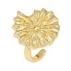 Ocean Theme Brass Cuff Rings RJEW-C135-01G-05-4