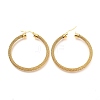 304 Stainless Steel Mesh Hoop Earrings EJEW-C501-12G-C-2