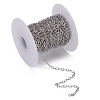 304 Stainless Steel Cable Chains CHS-K001-96-3.5mm-7