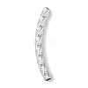 304 Stainless Steel Curved Tube Beads STAS-M071-03F-P-2