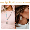 16Pcs 8 Styles Synthetic Turquoise Pendants FIND-TA0003-26-18