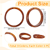 3Pcs 3 Colors Acrylic Bangles BJEW-UN0001-72C-3