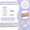 2 Strands Natural White Shell Beads Strands BSHE-TA0001-38-5
