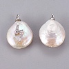 Natural Cultured Freshwater Pearl Pendants PEAR-F008-38P-2