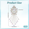 Glass Rhinestone Tassel Cabochons FIND-WH20008-30B-2
