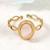 304 Stainless Steel Cuff Open Rings for Women GG-CBA7994-01G-07-1