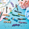 DIY Word Style Earring Making Kits DIY-TA0008-61-7