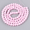 Baking Paint Glass Beads Strands DGLA-N015-8mm-02-2