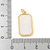 Rack Plating Brass Pave Clear Cubic Zirconia Pendants KK-Z048-02G-3