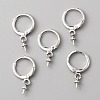 Brass Huggie Hoop Earring Findings LS-KK-WH0079-22P-1
