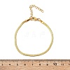 304 Stainless Steel Herringbone Chains Bracelet for Men Women BJEW-D450-01G-03-5