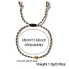 Mother's Day Adjustable Brass Bead Braided Bead Bracelets YE2550-8-2