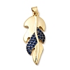 Brass Micro Pave Cubic Zirconia Pendants KK-I360-005G-2