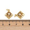Brass Micro Pave Clear Cubic Zirconia Pendants KK-A269-32G-3
