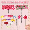 120Pcs 10 Colors Paper Artificial Rose Flower DIY-SP0005-83-2