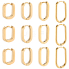 8 Pairs 4 Styles 304 Stainless Steel Huggie Hoop Earrings EJEW-SC0001-76G-1