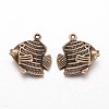 Fish Brass Pendants X-KK-L134-24AB-1