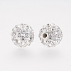 Polymer Clay Rhinestone Beads X-RB-K050-8mm-C31-2