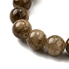Natural Striped Stone Beads Strands G-D315-A01-03-6mm-4