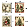 9Pcs PVC Christmas Waterproof Stickers PW-WGD33AD-01-5