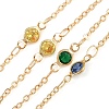 Brass Flat Round Link Chains CHC-H115-15G-1