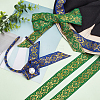 14M 2 Colors Ethnic Style Embroidery Polyester Ribbons OCOR-PH0002-05-5