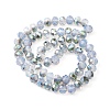Electroplate Transparent Glass Beads Strands EGLA-YW0001-64B-1