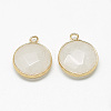 Natural White Jade Pendants X-G-Q964-13G-2