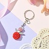 Resin & Alloy & Glass Keychain KEYC-MZ00015-03-2