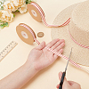 2 Rolls 2 Styles Cotton Striped Ribbons OCOR-WR0001-56A-3