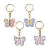 4Pcs 4 Styles Iron Keychains KEYC-JKC00945-1