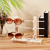 Wooden Eyeglasses Display Stands ODIS-WH0043-16B-5