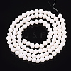 Opaque Solid Color Glass Beads Strands GLAA-Q080-4mm-B04-2