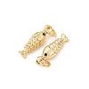 Brass Micro Pave Cubic Zirconia Pendants KK-D019-01A-G-2