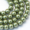 Baking Painted Glass Pearl Bead Strands X-HY-Q003-3mm-49-1