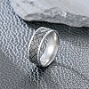 201 Stainless Steel Cross Pattern Finger Rings for Men FS-WGDD078-13-2