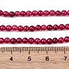 Natural White Jade Round Bead Strands G-A130-3mm-F01-3
