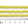 Electroplate Opaque Glass Beads Strands EGLA-A035-P4mm-A04-4