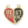 Brass Enamel Pendants KK-A293-02G-02-1